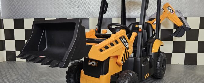 Elektrische kindertractor JCB sitemaster