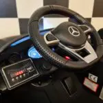 Elektrische auto kind Mercedes GTR mat zwart