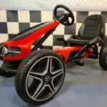 Mercedes kinder skelter rood zwart