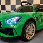 accu kinderauto Mercedes GTR metallic groen