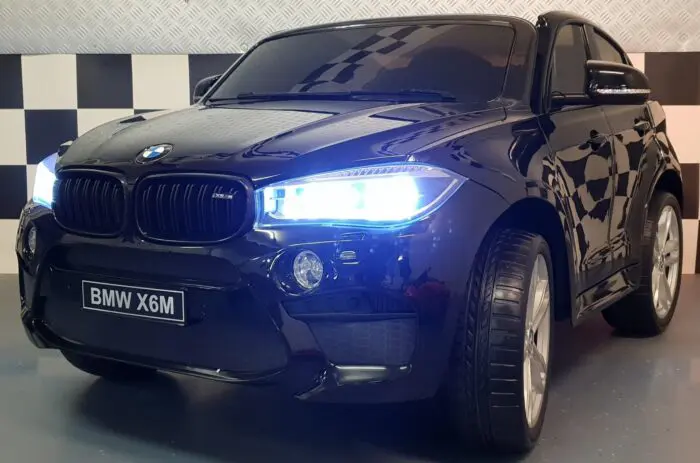 BMW X6 M kinderauto metallic zwart