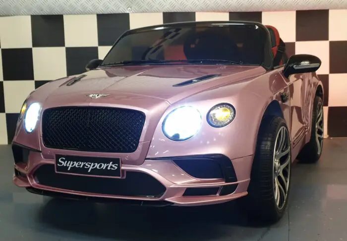 elektrische kinderauto Bentley roze