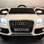 Witte Audi Q5 Quattro accu auto 2.4G 12 volt