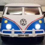 Elektrische T1 Samba kinderauto 12V 2.4G Rc blauw