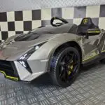 Accu kinderauto Lamborghini Auténtica metallic grijs