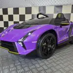 Elektrische auto kind Lamborghini Auténtica 12 volt paars